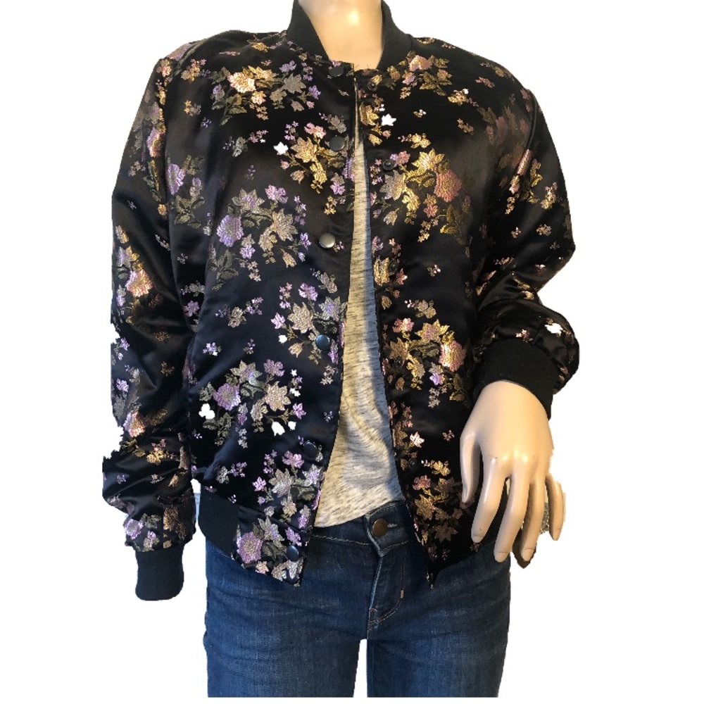 Floral Bomber Jacket